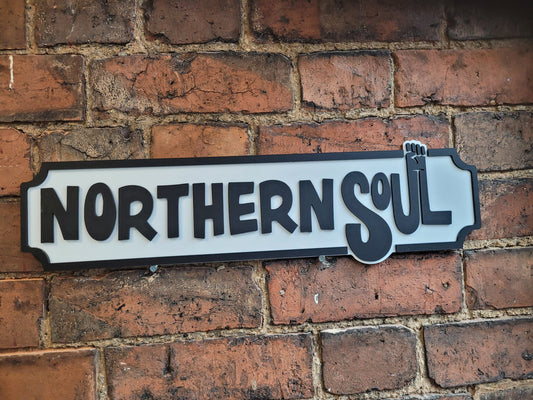 Northern Soul Funky Street Sign