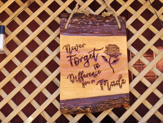 Personalised rustic oak sign