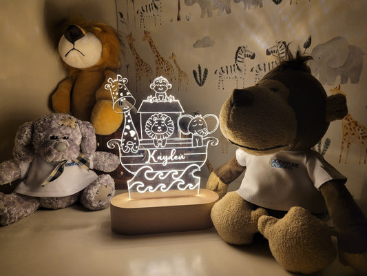 Personalised Noah's Ark Night Light