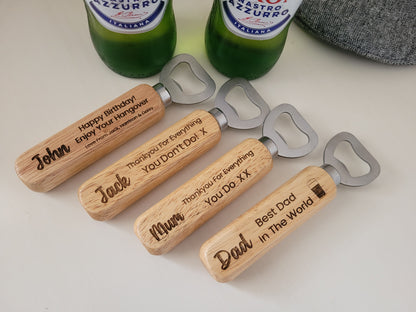 Personalised Fathers Day Bottle Opener