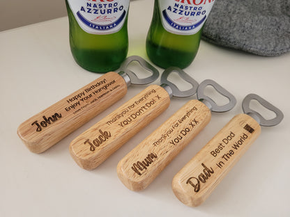 Personalised Fathers Day Bottle Opener