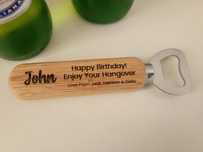 Personalised Fathers Day Bottle Opener