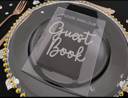 Personalised Acrylic Guestbook Sign