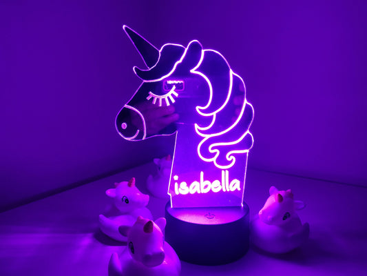 Personalised Unicorn Night Light
