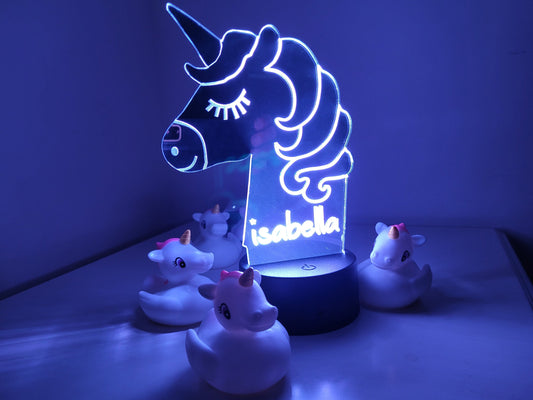 Personalised Unicorn Night Light